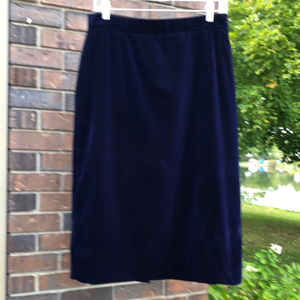 TanJay Navy Pencil Skirt